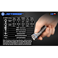 Miniatyrbild 5 av 5: NITEYE by JETBeam - E20R - EDC ficklampa fullt kit Svart