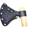 Miniatyrbilde 1 av 3: Protective Axe-sheat - fitts cold steel norse hawk - 100% handmade in Sweden - Swedish vegtan leather Black