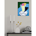 Miniatyrbild 1 av 2: Raspberry And Vanilla Ice Cream MultiColor 50x70 cm