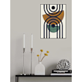 Miniatyrbild 2 av 2: Textured Mid Century Composition 2 MultiColor 21x30 cm