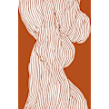 Pikkukuva 2 / 2: Fibers No 1 (Oranssi-Ruskea) MultiColor 30x40 cm