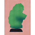 Pikkukuva 2 / 2: Stone Sculpture In Yellow Green MultiColor 70x100 cm