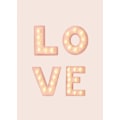 Pikkukuva 2 / 2: Love Light Letters Pink MultiColor 50x70 cm