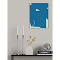 Miniatyrbild 1 av 2: Large Abstract Cut Out In Blue MultiColor 70x100 cm