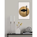 Miniatyrbillede 1 af 2: The Swan Gold MultiColor 21x30 cm