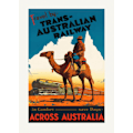 Miniatyrbillede 1 af 2: Trans Australian Railway Poster MultiColor 30x40 cm
