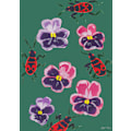 Miniatyrbild 1 av 2: Red Bugs And Pansies MultiColor 21x30 cm