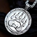 Miniatyrbilde 1 av 2: Pendant - Nordic Mythology - Bear print