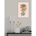 Miniatyrbild 1 av 2: Blooming Vase In Red MultiColor 30x40 cm