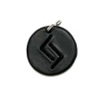 Miniatyrbillede 2 af 4: Handmade pendant with nordic rune made of swedish leather