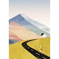 Miniatyrbillede 2 af 2: Cycling Home MultiColor 30x40 cm