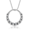 Pikkukuva 1 / 3: Necklace - silver color with white rhinestone