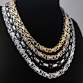 Pikkukuva 4 / 4: Chain necklace Silver/gold 4mm*45cm