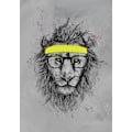 Miniatyrbillede 1 af 2: Hipster Lion MultiColor 30x40 cm