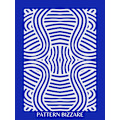 Miniatyrbild 2 av 2: Blue Pattern Bizarre 2 MultiColor 30x40 cm