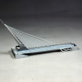 Miniatyrbilde 4 av 4: 3D-puslespill i metall – Berømte bygninger – solurbro – farge
