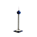 Miniatyrbild 1 av 3: 3D Pussel Metall - Berömda Byggnader - Tower Of The America färg