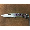 Miniatyrbillede 2 af 2: SanRenMu 7081 BUI-SHX Folding knife thumbhole backlock hunting knife knife