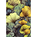 Miniatyrbillede 1 af 2: Ginko Biloba Leaves 11 MultiColor 30x40 cm