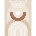 Pikkukuva 2 / 2: Beige Mid Century Poster No.1 MultiColor 70x100 cm