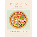 Miniatyrbillede 2 af 2: Pizza Est. 1977 MultiColor 50x70 cm