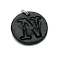 Miniatyrbillede 2 af 2: Handmade pendant from swedish quality leather Nature