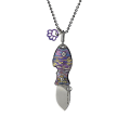 Miniatyrbilde 1 av 2: SanRenMu - 6171 - luxary knife in shape of fish - lockless slipjoint Multicolor
