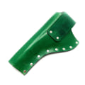 Pikkukuva 3 / 3: JJ Custom Works - Colt .45 Peacemaker Holster - Right - 4.75" - Green - Plain - Nickel Studs Right side - 4,75"