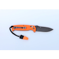 Pikkukuva 5 / 5: GANZO G7413 orange stonewashed with whistle - knife folding knife orange