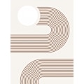 Miniatyrbillede 2 af 2: Beige Arc Poster No.2 MultiColor 50x70 cm