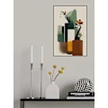 Miniatyrbild 3 av 3: Geometric Vases MultiColor 70x100 cm