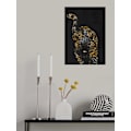 Miniatyrbillede 2 af 2: Black Gold Jaguar MultiColor 30x40 cm