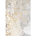 Miniatyrbild 1 av 2: Abstract Gold Peonies Line Art Concrete MultiColor 21x30 cm