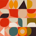 Miniatyrbild 2 av 2: Bauhaus New 4 MultiColor 70x100 cm