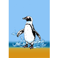 Miniatyrbild 1 av 2: Cute Penguin Splashing MultiColor 30x40 cm