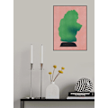 Miniatyrbillede 1 af 2: Stone Sculpture In Yellow Green MultiColor 70x100 cm