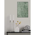 Miniatyrbild 2 av 2: Abstract Sage Green Line Drawing Flowers MultiColor 30x40 cm