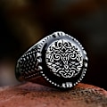 Miniatyrbilde 1 av 3: Ring - Norse Mythology - Heel ring with Yggdrasil #8