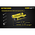 Miniatyrbillede 6 af 7: NL1835R - NITECORE Li-io 18650 3500mAh with USB Yellow