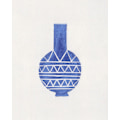 Miniatyrbillede 2 af 2: Linoleumstryk Vase 8 MultiColor 70x100 cm