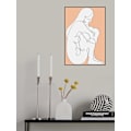 Miniatyrbild 1 av 2: Line Girl In Peach MultiColor 70x100 cm