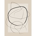 Pikkukuva 2 / 2: Soft Abstract Lines Art MultiColor 70x100 cm