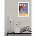 Pikkukuva 2 / 2: Egypt. Fly Twa (1960) Vintage Poster By David Klein MultiColor 70x100 cm