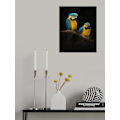 Miniatyrbillede 2 af 2: Macaw Parrots MultiColor 50x70 cm