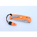 Pikkukuva 5 / 5: GANZO G7412 Plus Orange stonewashed with whistle - knife folding knife orange mönstrat handtag