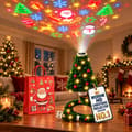 HD Christmas Projector with USB and Christmas Tree Design, 5D Holographic Light, Cozy Christmas Lighting for Indoor Use