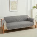 Vattentätt L-format sofföverdrag 55×196cm, Halkfritt Elastiskt Soffskydd för Husdjur, Barn & Vardagsrum, Grå Grey 55x196cm