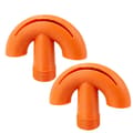 2 stk. Poolvandlufterdyser - 3/4\" Gevind ABS Springvandshoved - Orange Orange