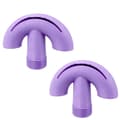 2 stk. Poolvandlufterdyser - 3/4\" Gevind ABS Springvandshoved - Lys Violet Purple