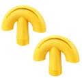 2 stk. Poolvandbeluftningsdyser - 3/4\" gevind ABS springvandshoved - gul Yellow
